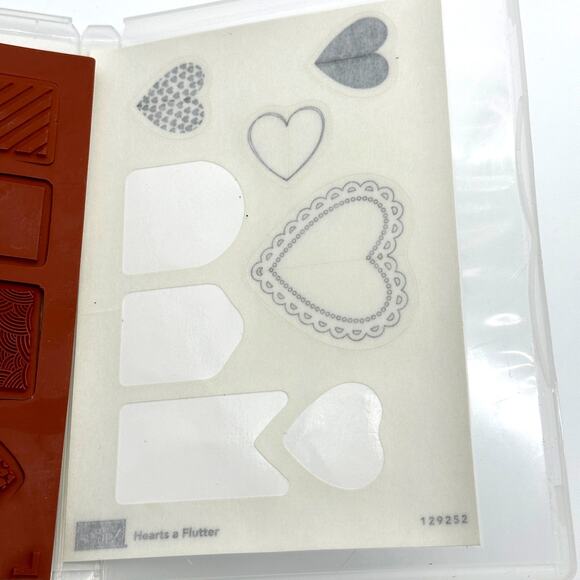 Stampin' Up! Hearts A Flutter Stamps Sizzix Framelits Die Love Valentine Wedding - Picture 8 of 9